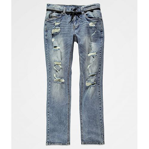  EMPYRE Empyre Skeletor Simon Distressed Skinny Jeans