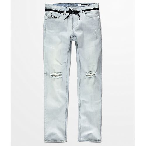  EMPYRE Empyre Skeletor Light Aged Ripped Skinny Fit Jeans