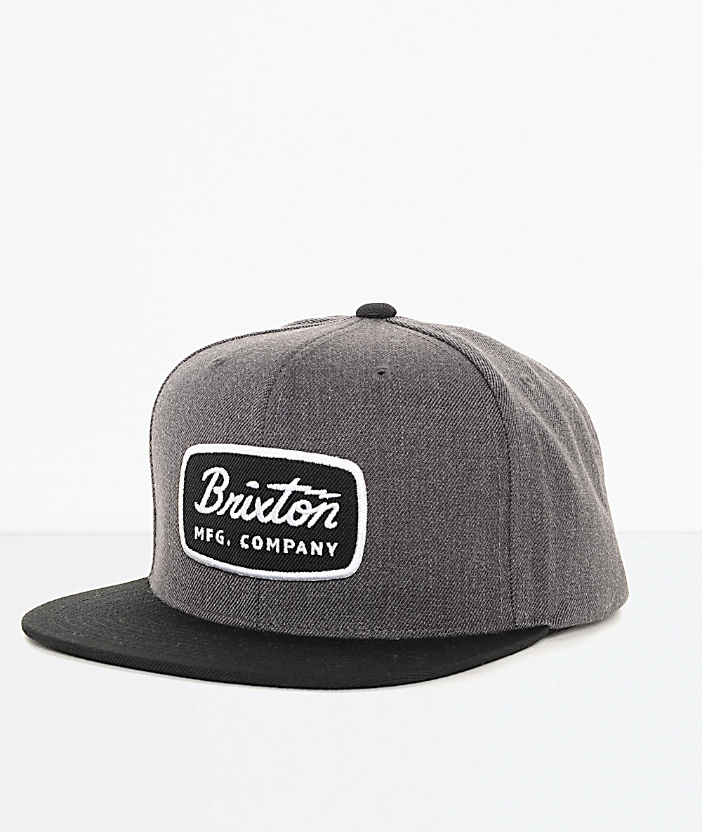 BRIXTON Brixton Jolt Charcoal & Black Snapback Hat