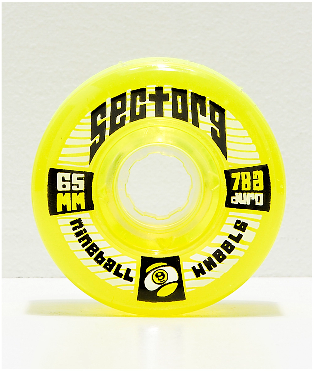 SECTOR 9 Sector 9 Nineballs 65mm 78a Lime Green Longboard Wheels