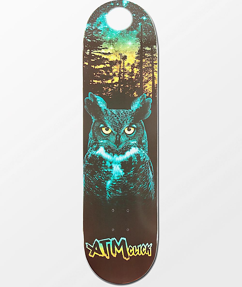 ATM Lone Spirit Owl 8.25 Skateboard Deck
