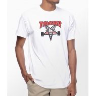 THRASHER Thrasher Two Tone Skategoat White T-Shirt