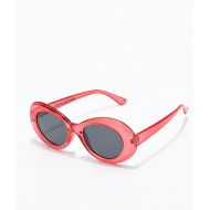 PETALS AND PEACOCKS Petals & Peacocks Nevermind Clear Red Sunglasses