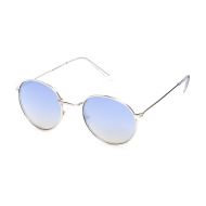 Zumiez Clubmaster Silver Blue Mirrored Fashion Sunglasses