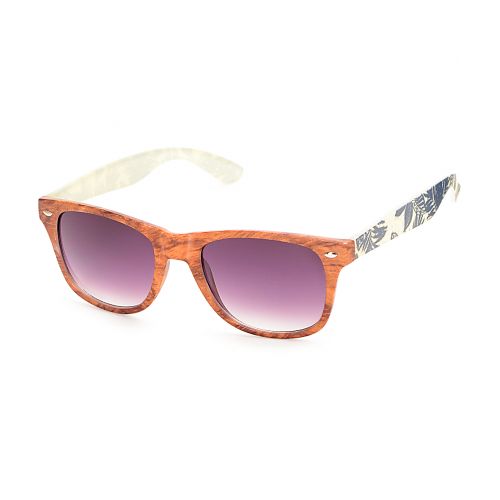  Zumiez Classic South Pacific Wood & Palm Sunglasses