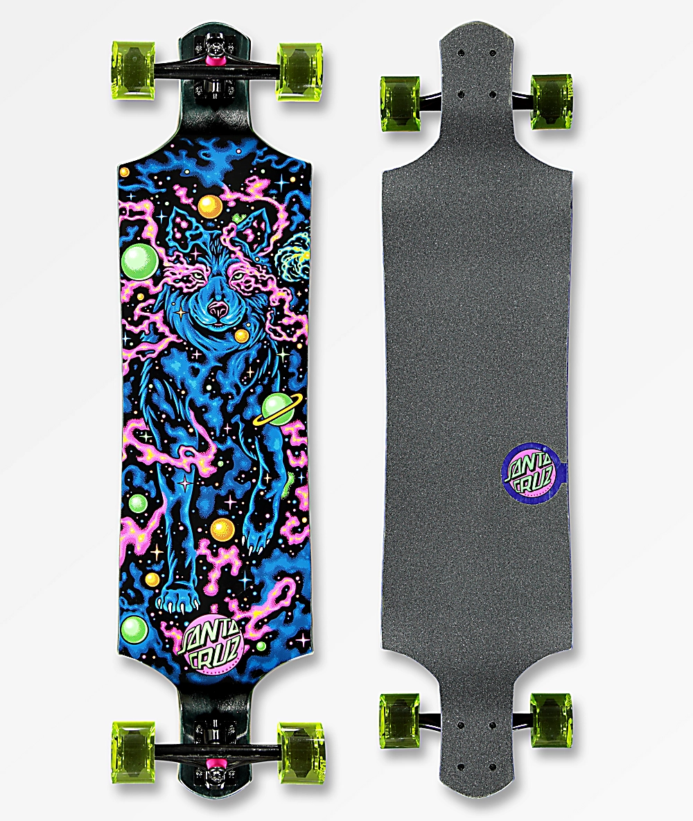 산타크루즈 SANTA CRUZ SKATE Santa Cruz Space Wolf 40" Drop Down Longboard Complete