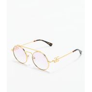 THE GOLD GODS The Gold Gods Visionaries Gold & Pink Gradient Glasses