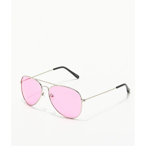  EMPYRE Empyre Aviator Red & Silver Sunglasses