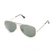 RAY-BAN Ray-Ban Aviator Gold and Green Classic G-15 Sunglasses