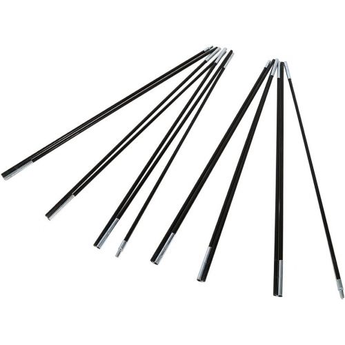 Zunate 2 Sets 7 Sections Tent Pole Foldabl Space-Saving Fiber Glass Rod for Tents,Camping,Shelters,Hiking,Awnings