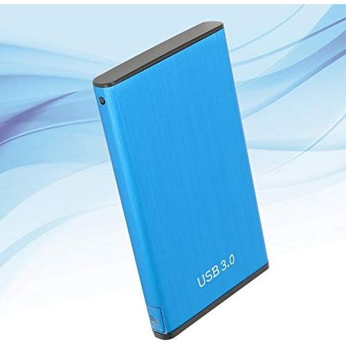  Zunate YD0018 Mobile Hard Drive Blue USB3.0,2.5in Portable Plug and Play External Hard Disk,50-130M/S Speed,Computer Mechanical Accessories, = 8MB Cache,for OS X/XP/Win7/ Win8/Win10/Linux