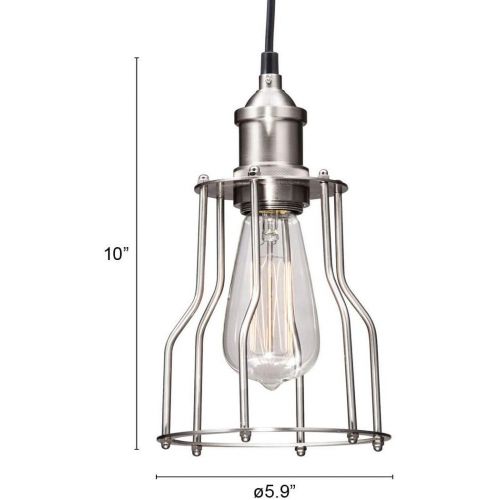  Zuo 98256 Adamite Ceiling Lamp, Nickel