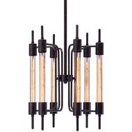Zuo Modern Gisborne Ceiling Lamp Distressed, Black