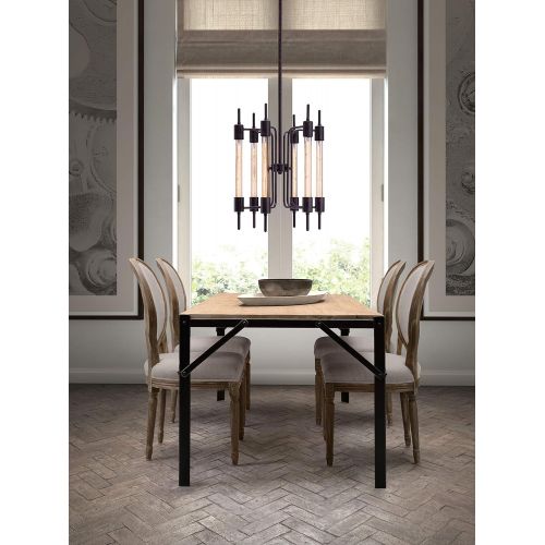  Zuo Modern Gisborne Ceiling Lamp Distressed, Black