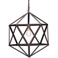 Zuo 98241 Small Amethyst Ceiling Lamp, Rust