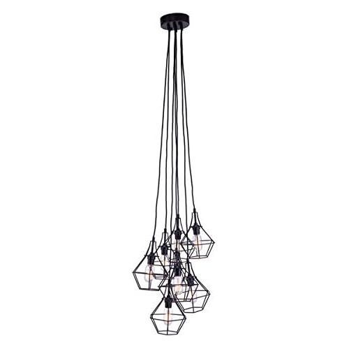  Zuo Modern Palmerston Ceiling Lamp Distressed, Black