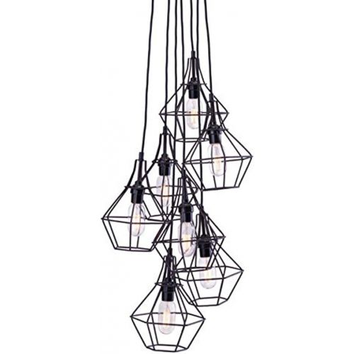  Zuo Modern Palmerston Ceiling Lamp Distressed, Black