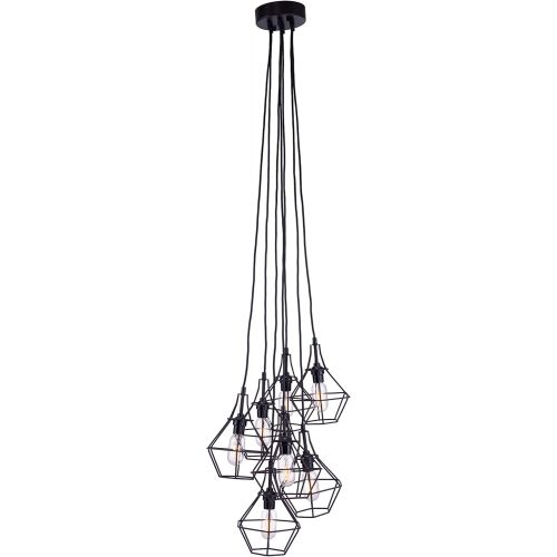  Zuo Modern Palmerston Ceiling Lamp Distressed, Black