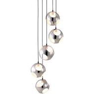 Zuo 50102 Meteor Shower Ceiling Lamp, Chrome