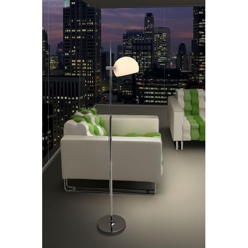  Zuo 50012 Astro Floor Lamp, Frosted Glass