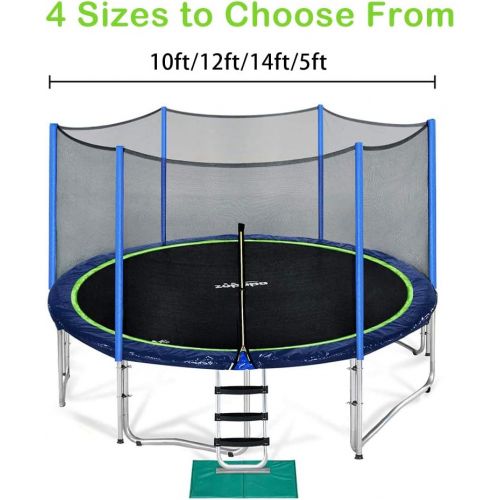  Zupapa Yard Trampoline with Enclosure 2019 Upgraded Techniques Unbeatable Quality