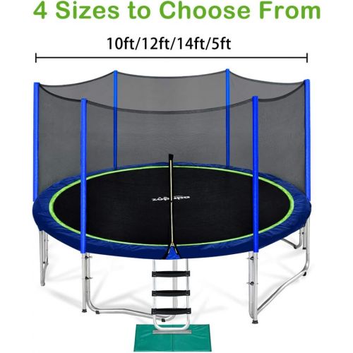  Zupapa Yard Trampoline with Enclosure 2019 Upgraded Techniques Unbeatable Quality