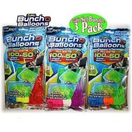 [아마존베스트]Zuru Bunch O Balloons Instant 100 Self-Sealing Water Balloons Complete Gift Set Bundle, 3 Piece (300 Balloons Total)