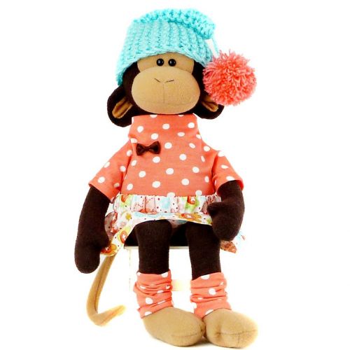  ZuzuHappyToys Set 3 monkeys toys, Stuffed monkey toy 15 inch