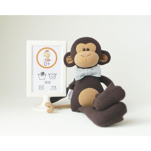  ZuzuHappyToys Set 3 monkeys toys, Stuffed monkey toy 15 inch