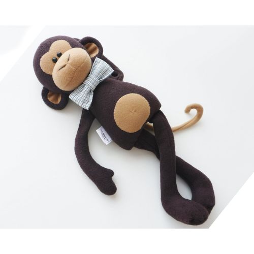  ZuzuHappyToys Set 3 monkeys toys, Stuffed monkey toy 15 inch