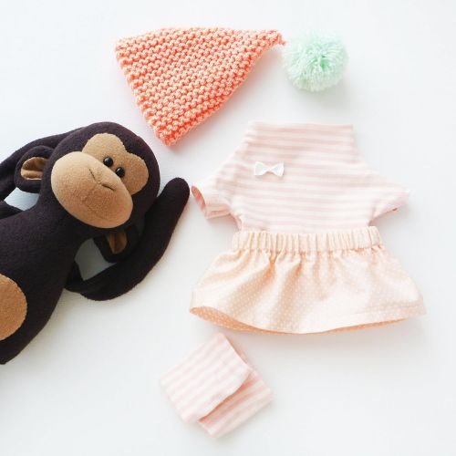  ZuzuHappyToys Set 3 monkeys toys, Stuffed monkey toy 15 inch