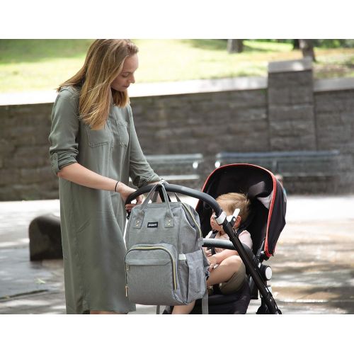  Zuzuro ZUZURO Diaper Bag Backpack - Waterproof w/Large Capacity & Multiple Pockets for Organization....