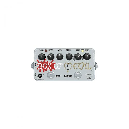  ZVex},description:The ZVex Box of Metal is an aggressive high-gain distortion pedal with a highly effective built-in switchable gate which dramatically reduces noise and unwanted f