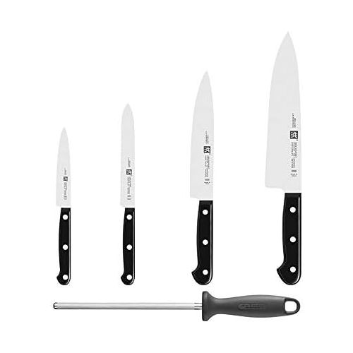  Zwilling Messerblock Twin Gourmet 6 teilig, Edelstahl, Silber/Schwarz, 38 x 28 x 28 cm, 6-Einheiten