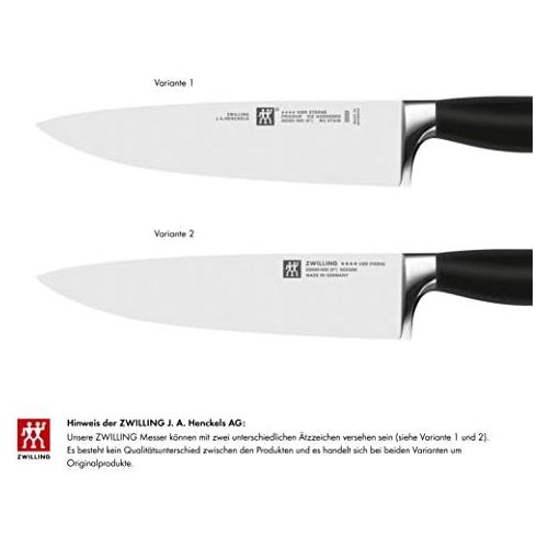  Besuchen Sie den Zwilling-Store Zwilling 35175-000-0 Vier Sterne Messerset, 2-tlg., Rostfreier Spezialstahl, Sonderschmelze, Kunststoff, 420 x 95 mm, schwarz