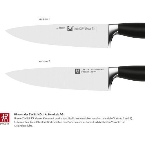  Besuchen Sie den Zwilling-Store Zwilling 35175-000-0 Vier Sterne Messerset, 2-tlg., Rostfreier Spezialstahl, Sonderschmelze, Kunststoff, 420 x 95 mm, schwarz