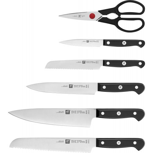  Zwilling 36133-000-0 Gourmet Selbstscharfender Messerblock, 7-teilig, dunkelbraun