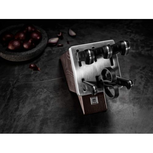  Zwilling 36133-000-0 Gourmet Selbstscharfender Messerblock, 7-teilig, dunkelbraun