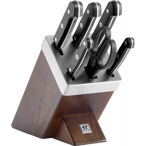  Zwilling 36133-000-0 Gourmet Selbstscharfender Messerblock, 7-teilig, dunkelbraun