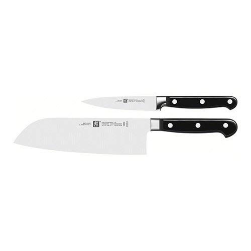  Zwilling 35649000 Professional S Messerset, 2-tlg., Rostfreier Spezialstahl, Zwilling Sonderschmelze, genietet, Vollerl, Kunststoff-Schalen, 420 x 95 mm, schwarz