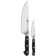 Zwilling Pro Messerset, 2-tlg., 420 x 95 mm (Rostfreier Spezialstahl, Zwilling Sonderschmelze, genietet, Vollerl, Kunststoff-Schalen) schwarz