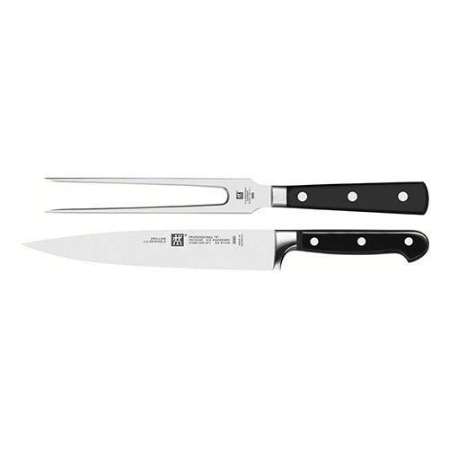  Zwilling 35601100 Professional S Messerset, 2-tlg., Rostfreier Spezialstahl, Zwilling Sonderschmelze, genietet, Vollerl, Kunststoff-Schalen, 420 x 95 mm, schwarz