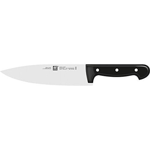  Zwilling 34911-201-0 Twin Chef Santokumesser, Rostfreier Spezialstahl, Zwilling Sonderschmelze, genietet, Vollerl, Kunststoff-Schalen, 18 cm, schwarz