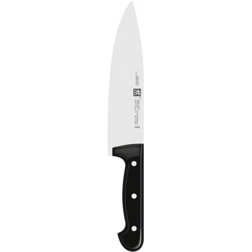  Zwilling 34911-201-0 Twin Chef Santokumesser, Rostfreier Spezialstahl, Zwilling Sonderschmelze, genietet, Vollerl, Kunststoff-Schalen, 18 cm, schwarz