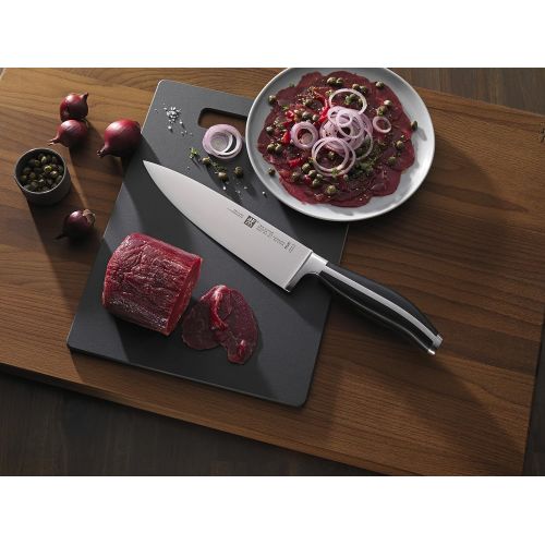  Zwilling 30341-201-0 Twin Cuisine Kochmesser, Rostfreier Spezialstahl, Zwilling Sonderschmelze, querliegender Vollerl, Kunststoff-Schalen, 200 mm, schwarz