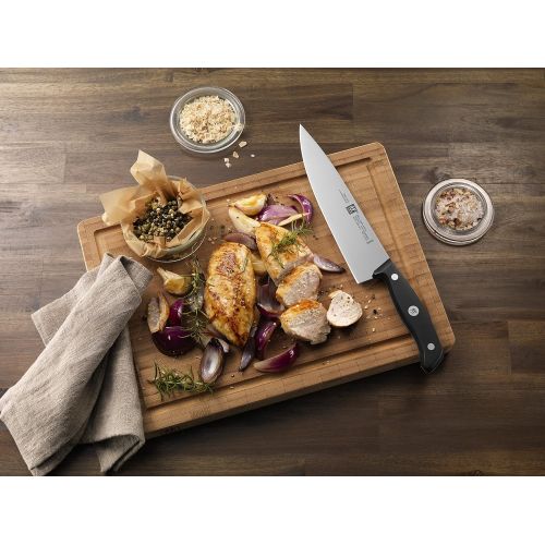  Zwilling Messerblock Gourmet 6 teilig, Edelstahl, Silber/Schwarz, 38 x 28 x 28 cm, 6-Einheiten