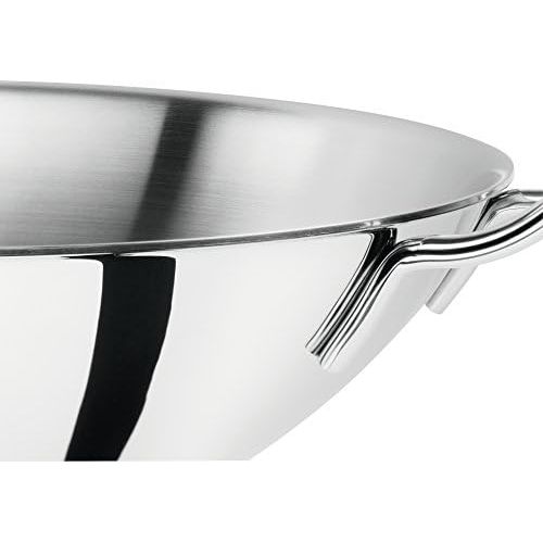  ZWILLING Wok, Inkl. Glasdeckel und herausnehmbarer Gittereinsatz, Induktionsgeeignet, Ø 32 cm, Edelstahl, Plus