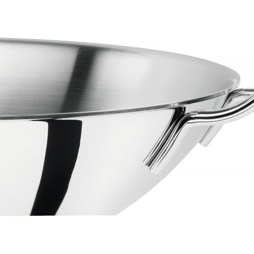  ZWILLING Wok, Inkl. Glasdeckel und herausnehmbarer Gittereinsatz, Induktionsgeeignet, Ø 32 cm, Edelstahl, Plus