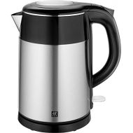 ZWILLING Wasserkocher, 1,2 Liter, 1.550-1.850 Watt, Edelstahl/Kunststoff, Schwarz