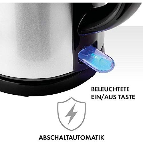  ZWILLING Wasserkocher, 1,2 Liter, 1.550-1.850 Watt, Edelstahl/Kunststoff, Schwarz